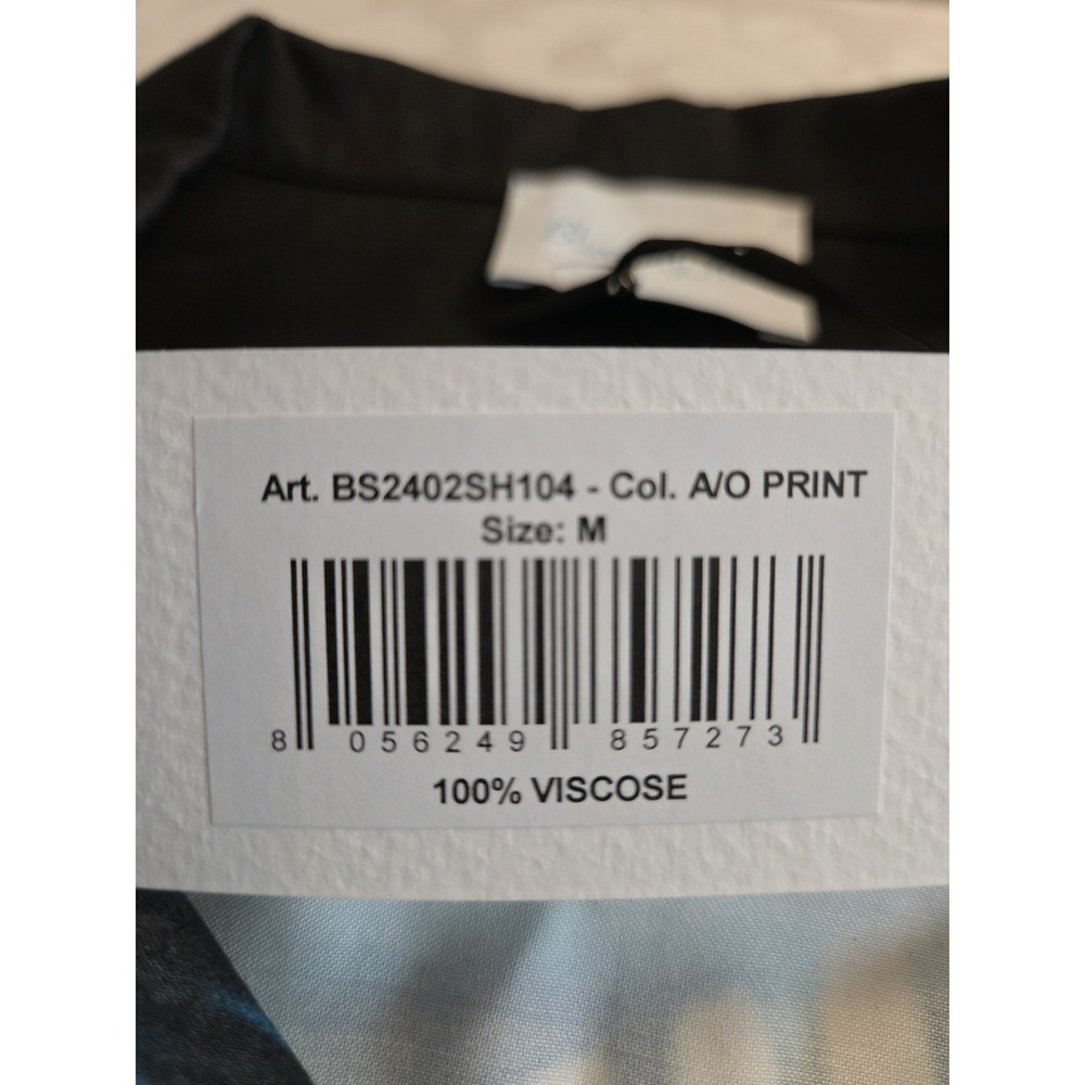Blue Sky Inn Men's Button Up Viscose SS Shirt Made In Italy Size Med NEW! $375 - Picture 13 of 14
